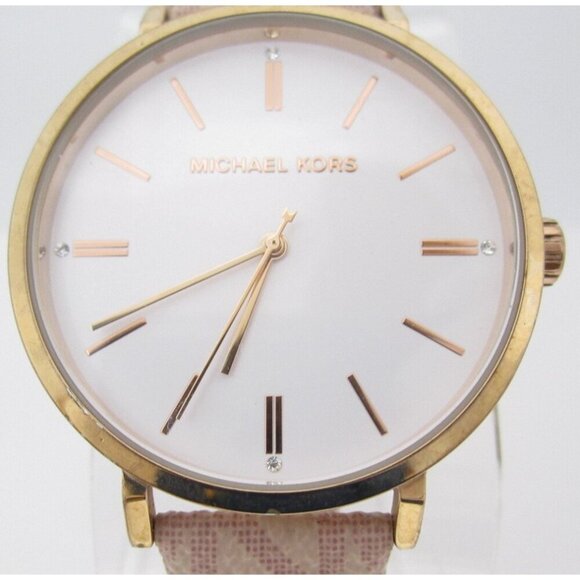Women Michael Kors Quartz WR Analog 40mm Round Watch (H664) "New Battery" - Picture 1 of 8